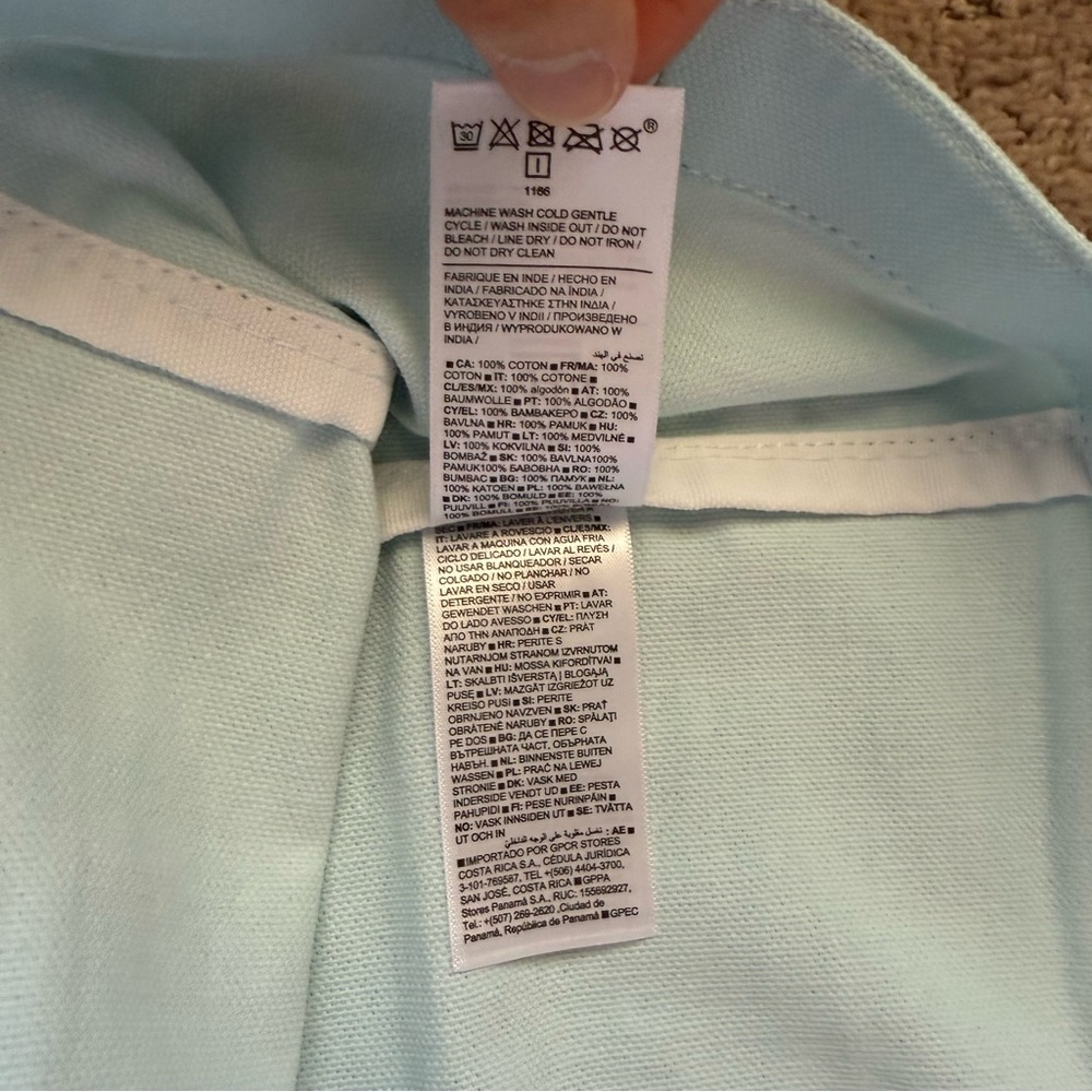 Athleta Blue Canvas Tote Bag with Ombré Design - Picture 5 of 8